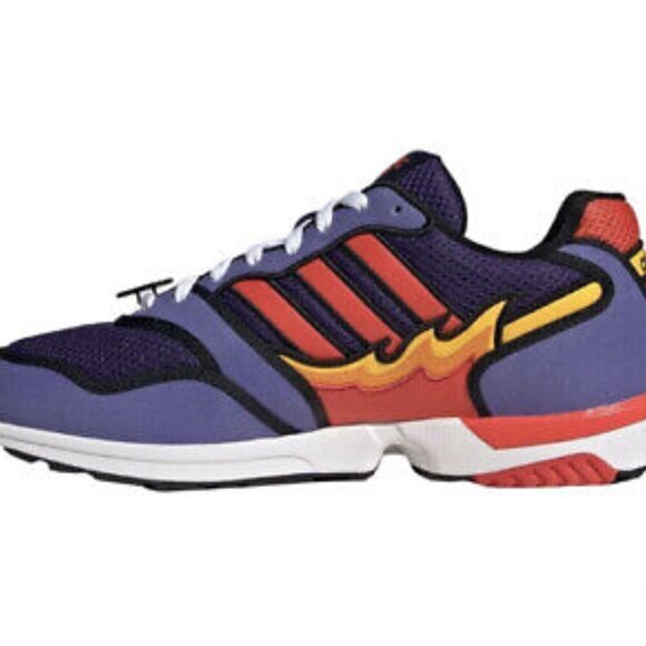 ZX 1000 THE SIMPSONS FLAMING MOES SNEAKERS ADIDAS ORIGINAL H05790 SIZE 7 NWT - Picture 10 of 13